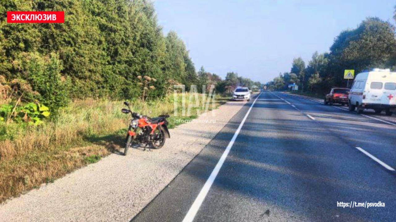 Водителя мопеда госпитализировали после ДТП в Дедовичском районе