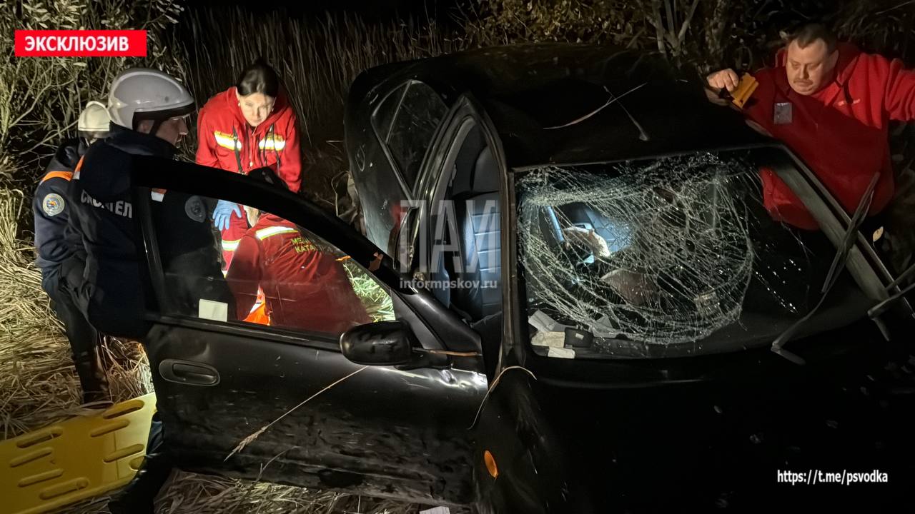 Пьяный водитель учинил ДТП с пострадавшим на трассе в Псковском районе