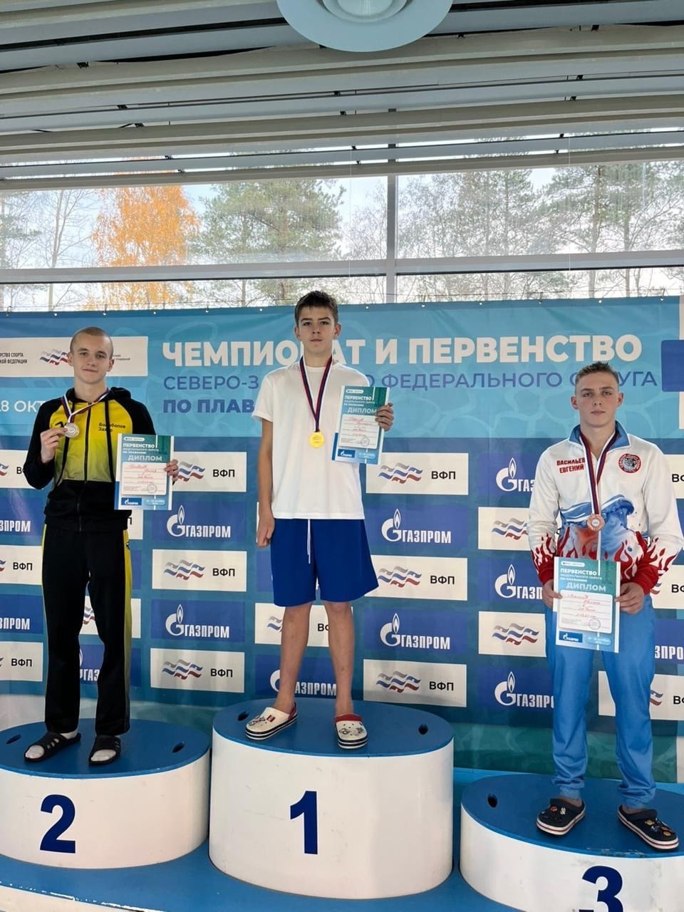 Псковичи стали призёрами чемпионата и первенства СЗФО по плаванию