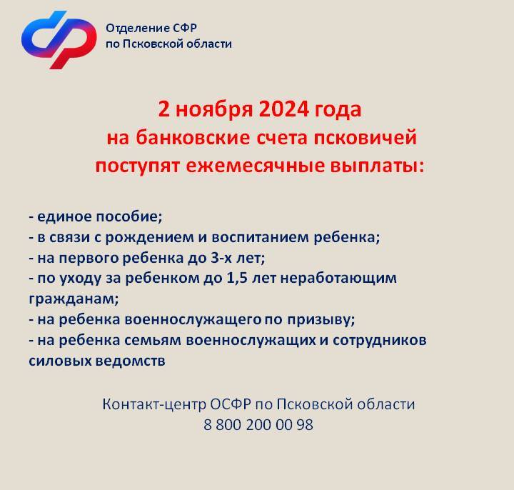 Когда придут выплаты?