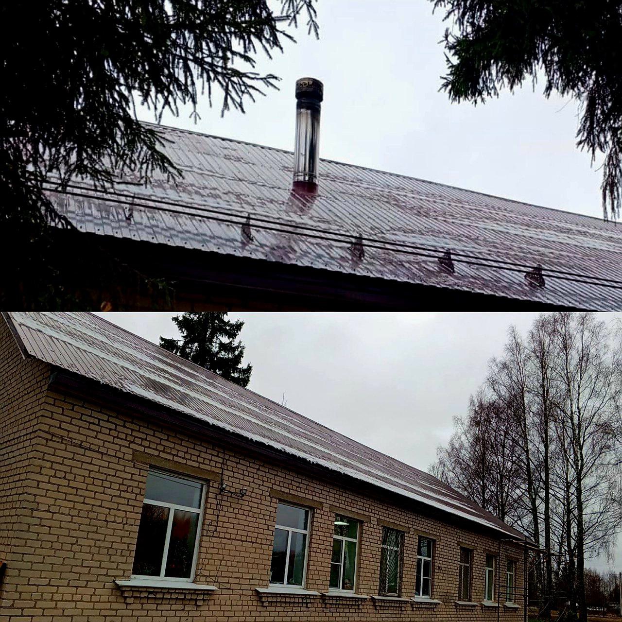 Крышу ветлечебницы отремонтировали в Опочке