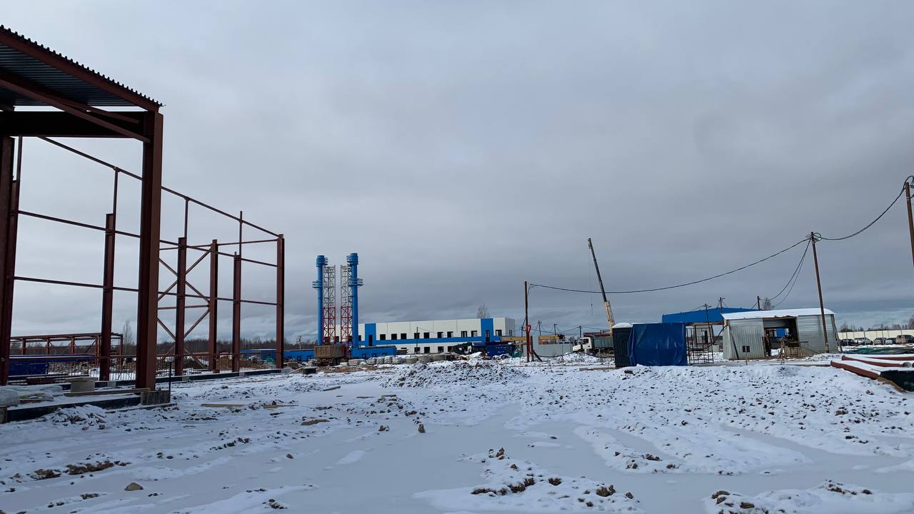 Стройплощадку экотехнопарка в Палкинском районе посетил губернатор