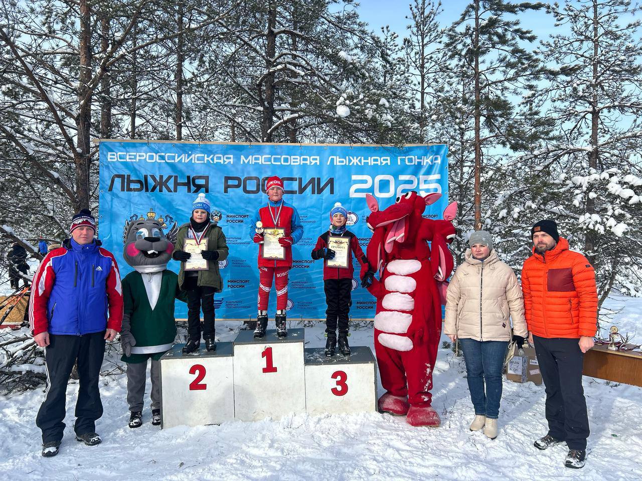 Массовая гонка «Лыжня России» в Стругах Красных