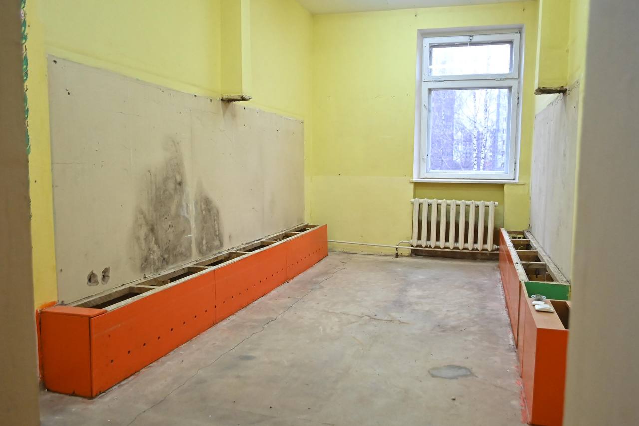 Ремонт детсада №54 в Пскове