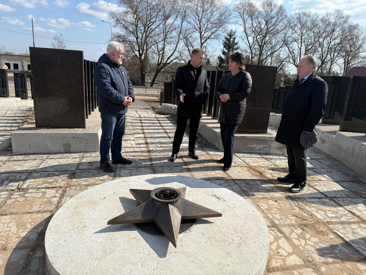Оборудование установили на новом Вечном огне в деревне Ершово Псковского района