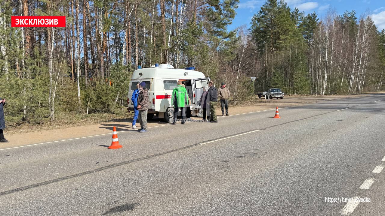 Мотоциклист госпитализирован в результате ДТП в Гдовском районе