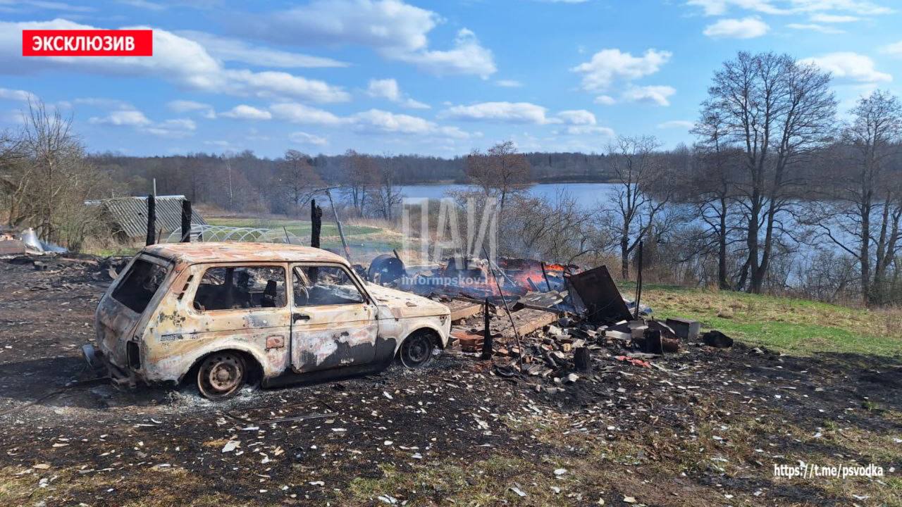Возгорание частного дома в деревне
