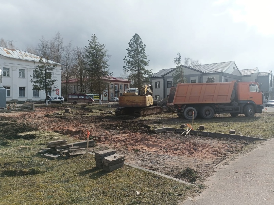 Ход работ по благоустройству 