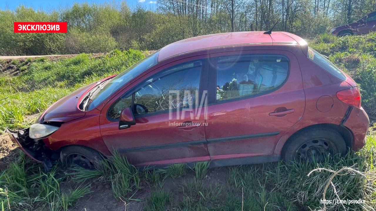 Автомобиль вылетел в кювет в Опочецком районе