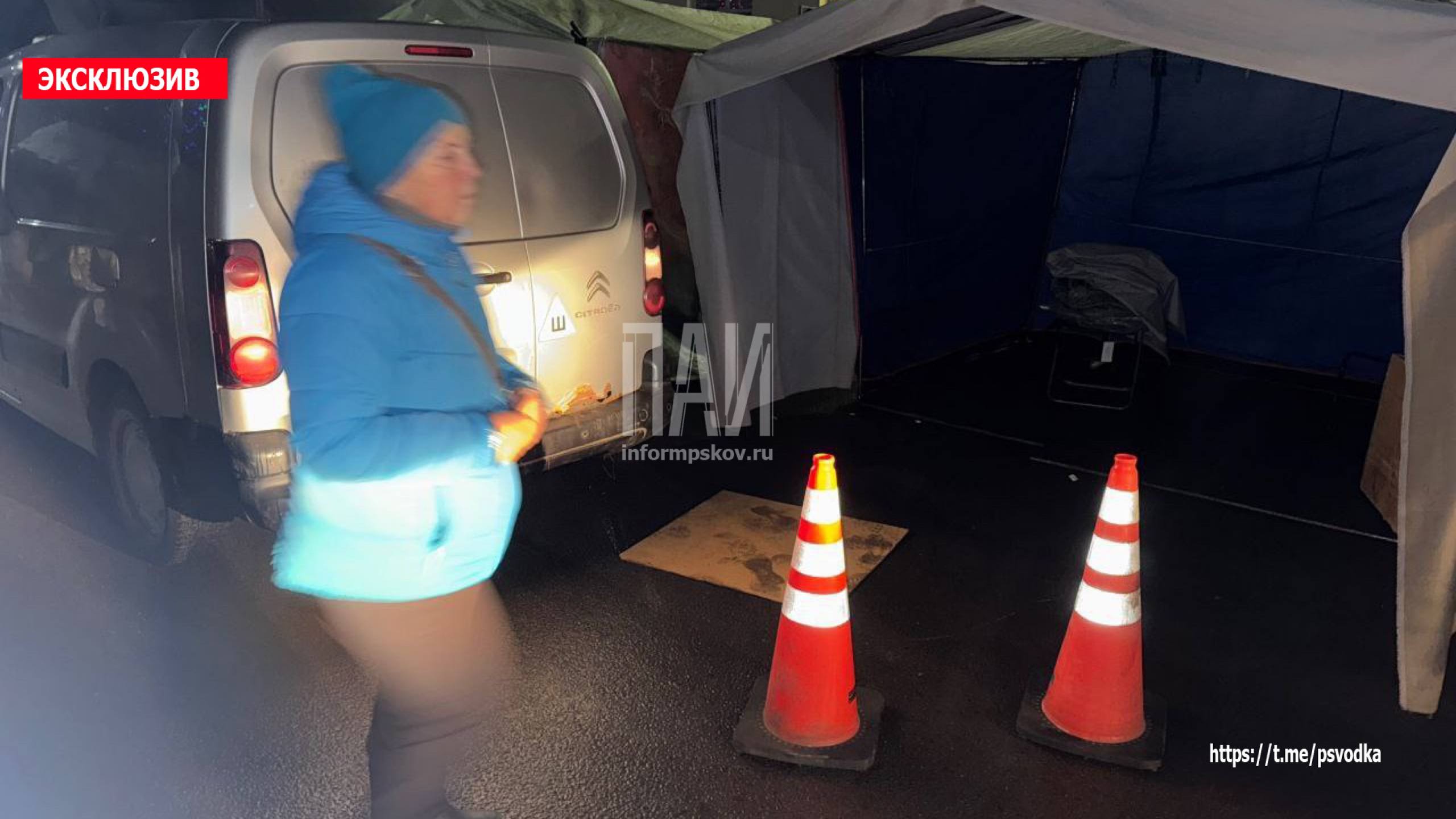 Пешеход госпитализирован после наезда автомобиля в Стругах Красных
