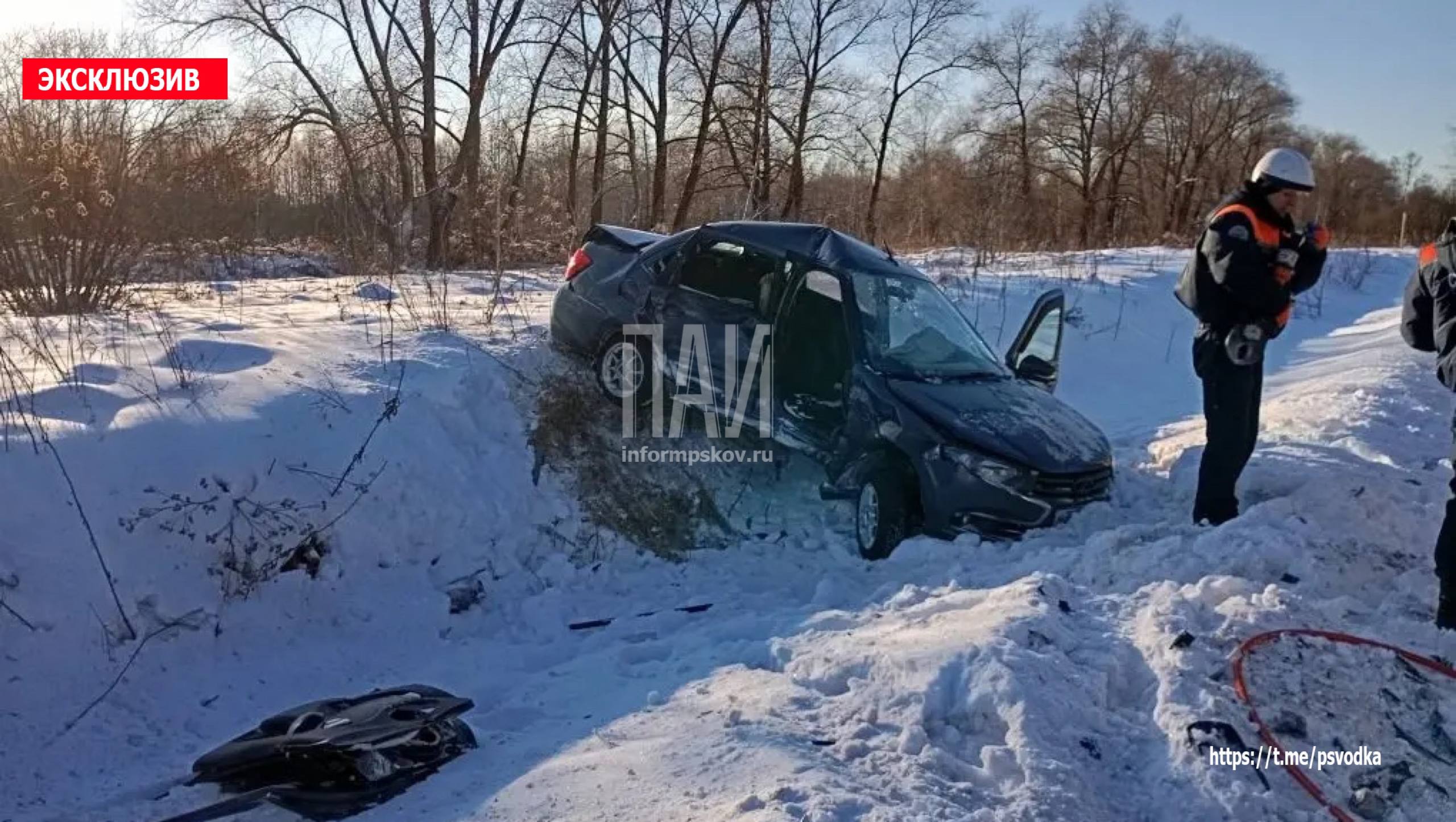 Авария в Псковском районе 