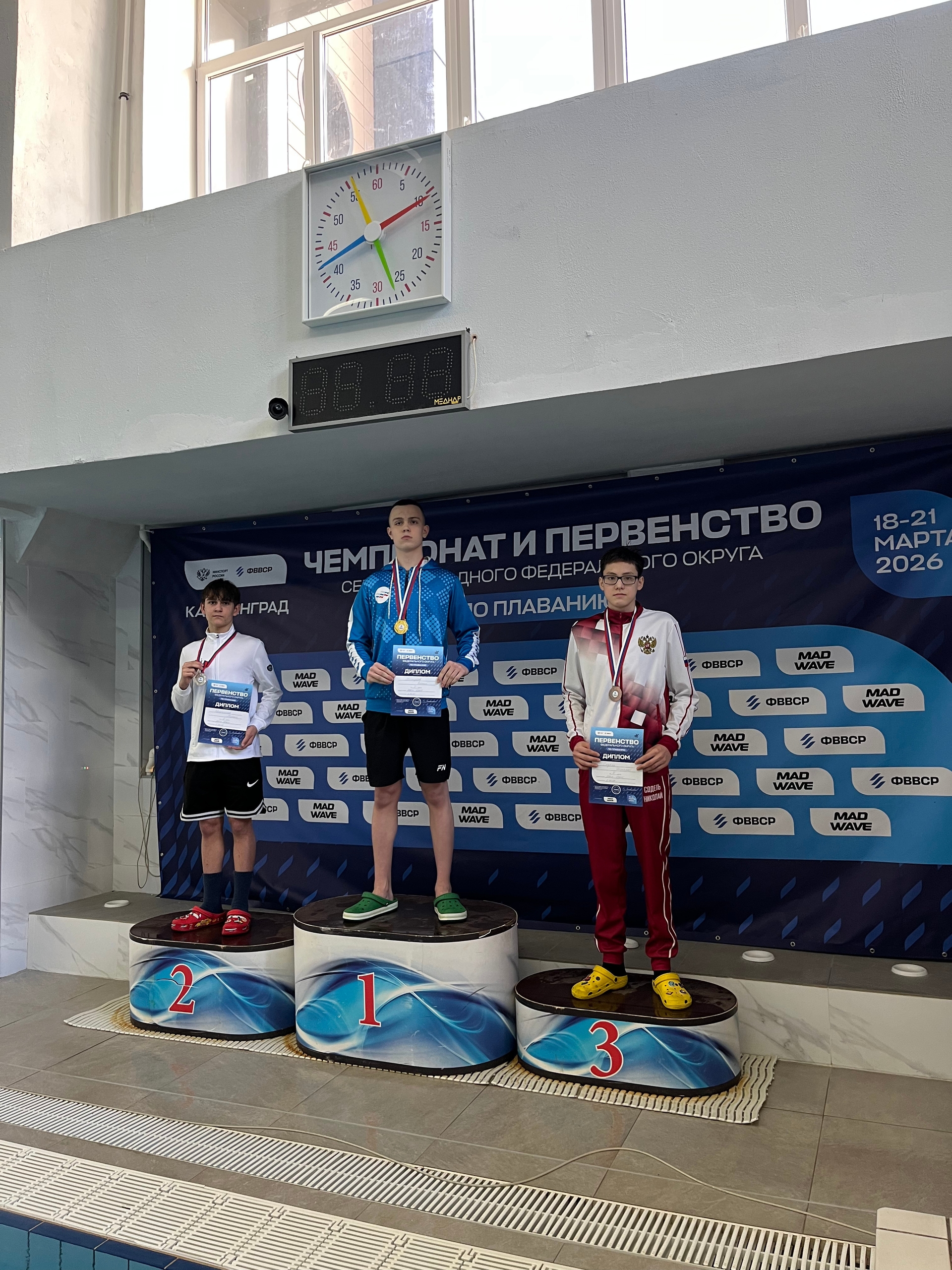Пскович завоевал шесть наград на чемпионате и первенстве СЗФО по плаванию 