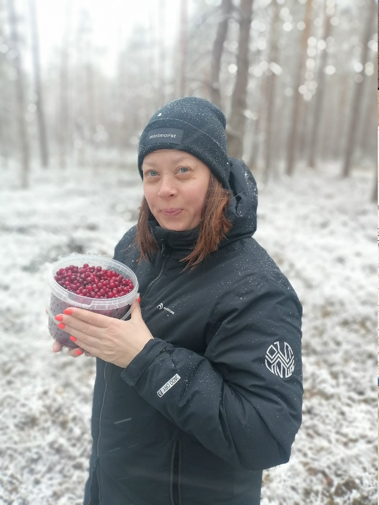 Снежная грибная охота 