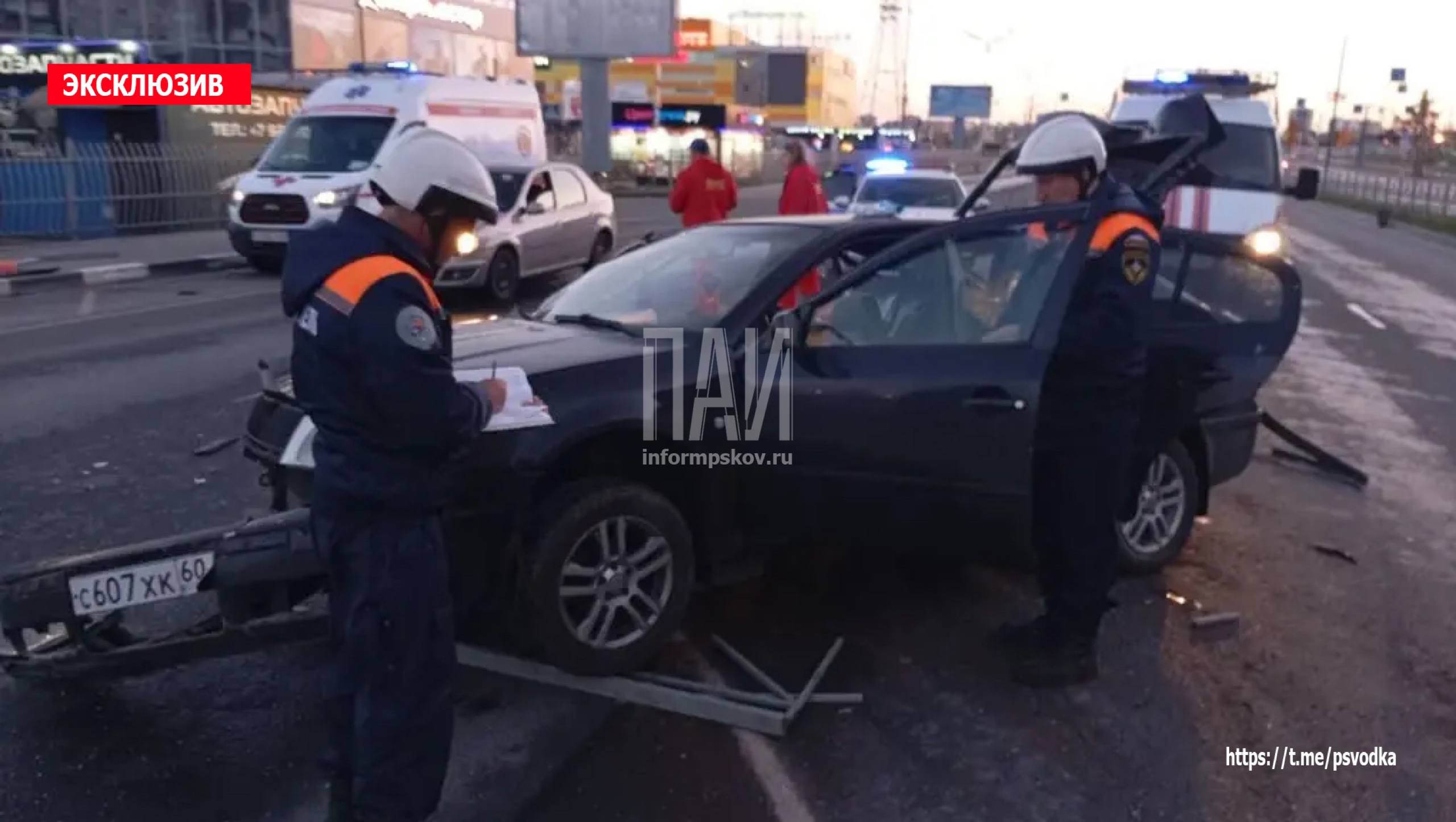 Авария на Юбилейной улице у дома 68
