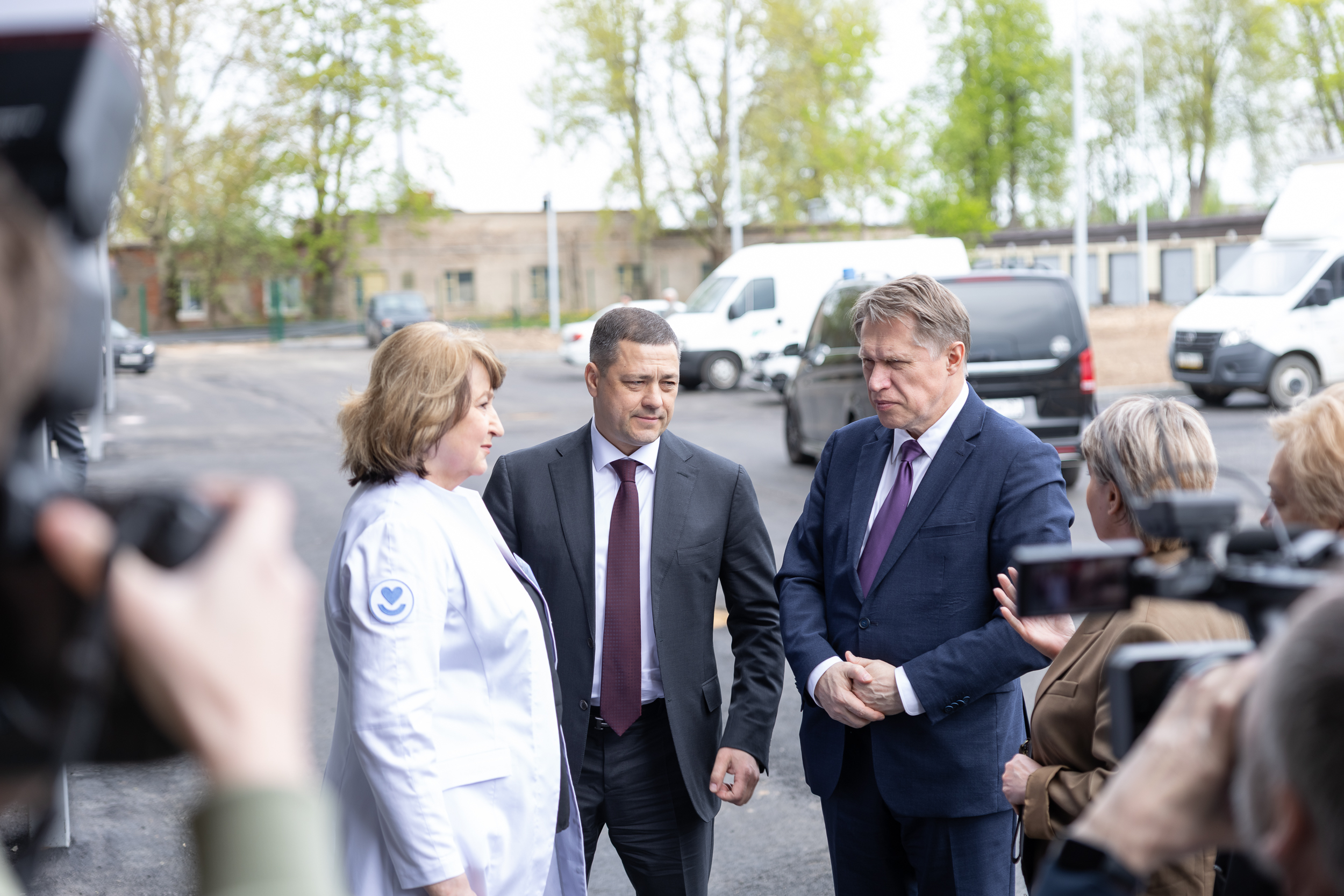 В объективе: рабочий визит Михаила Мурашко в Псковскую область
