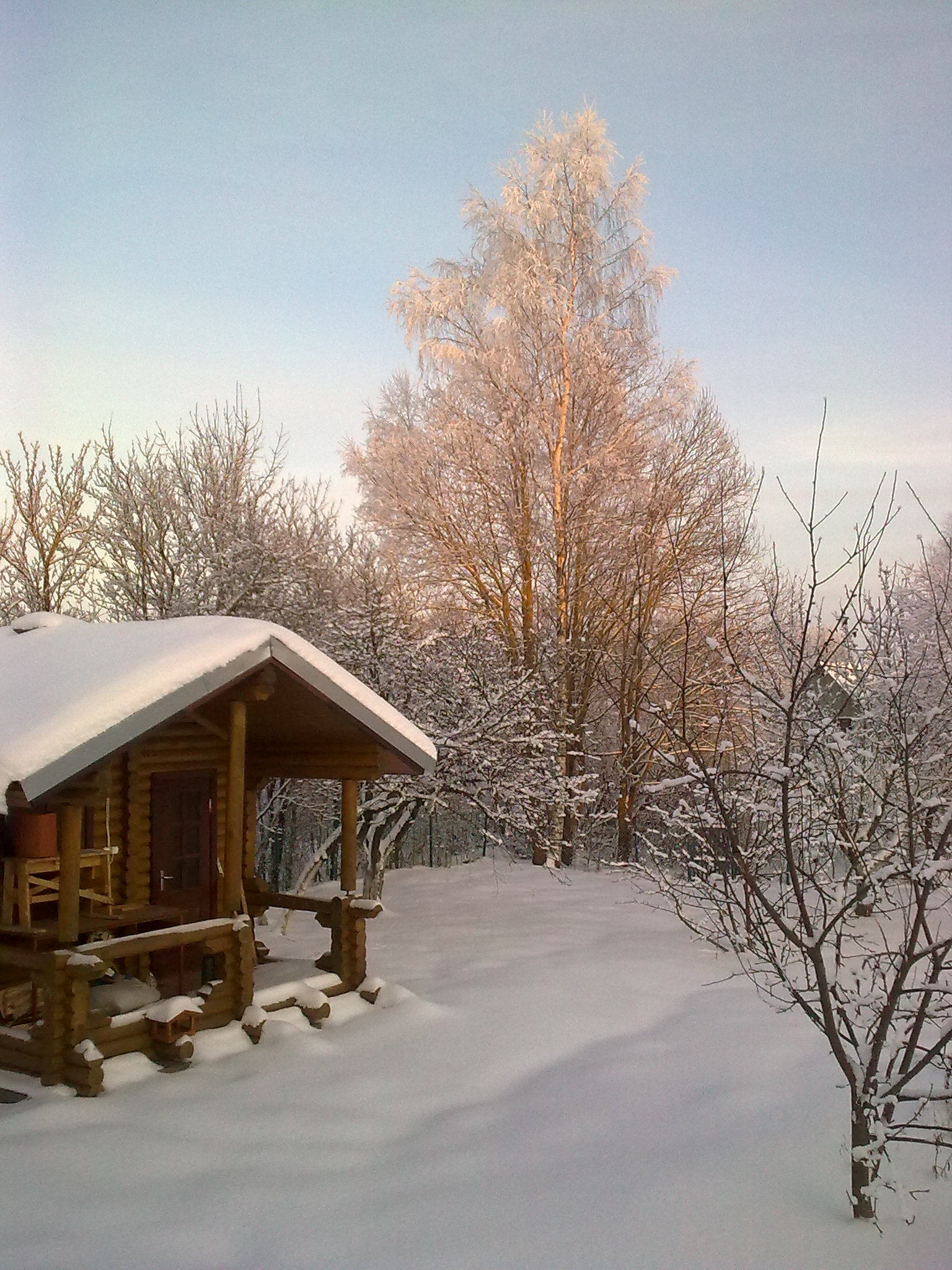 Зима, Печорский район. (Фото 1)