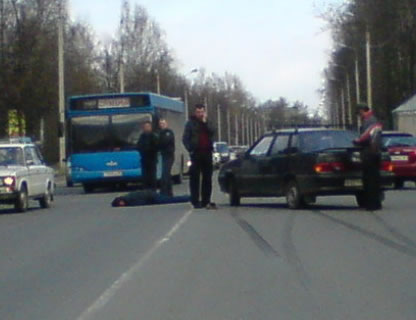 Фото с места аварии.