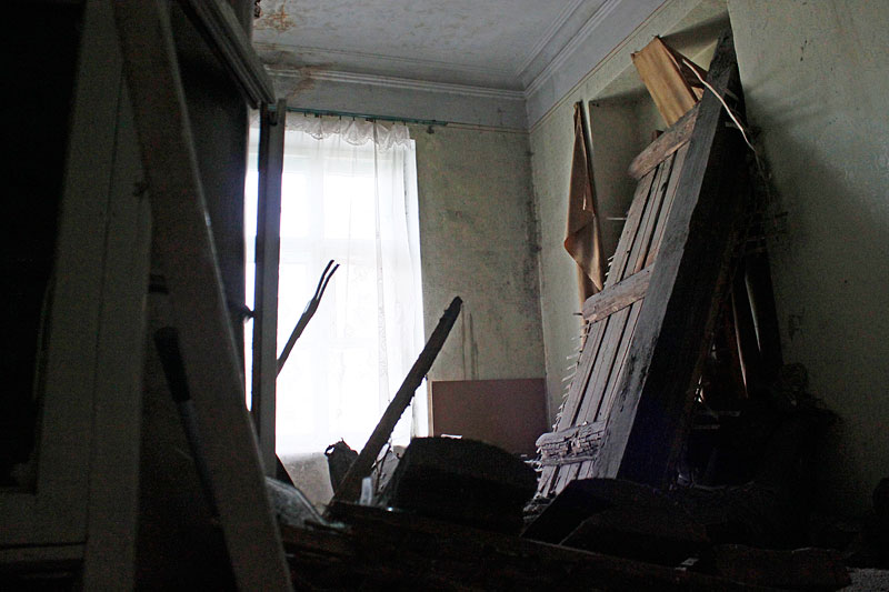 Обвал потолка в доме по ул. Льва Толстого, 35