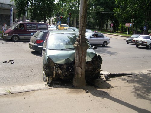 Фото с места аварии.