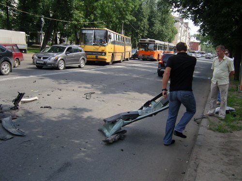 фото с места аварии.