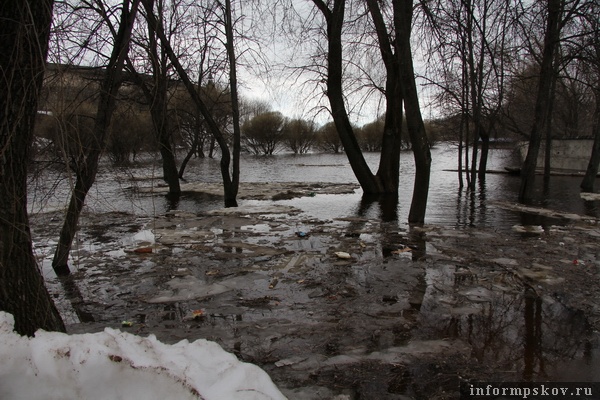 Псковские реки вышли из берегов (ФОТОРЕПОРТАЖ + ВИДЕО)