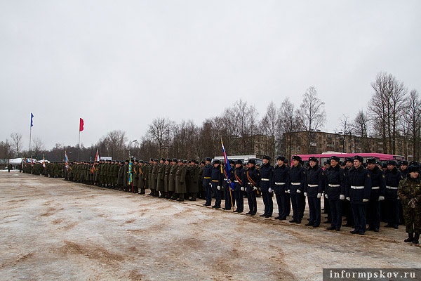 Военный парад в Пскове 23 февраля