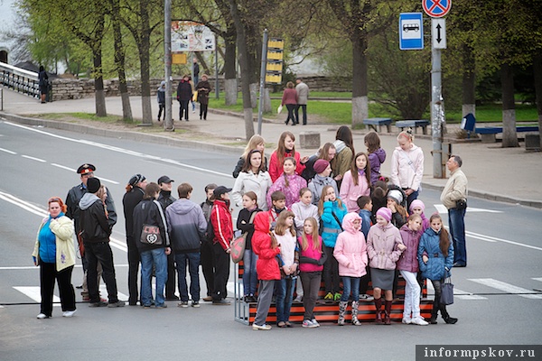 В Пскове началась репетиция Парада Победы